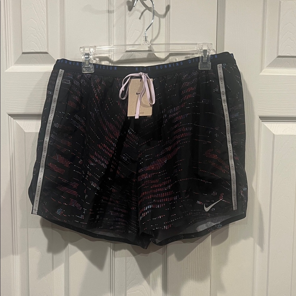 NWT-Nike Men’s Black and Pink Running Shorts